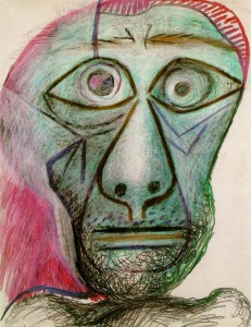pablo-picasso-self-portrait-1972